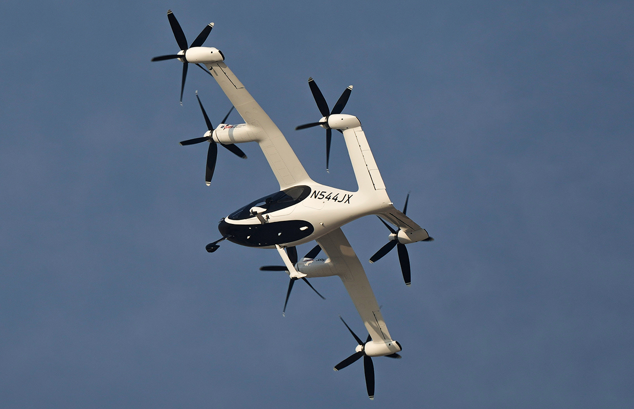 Презентация летающего такси N544JX компании Joby Aviation